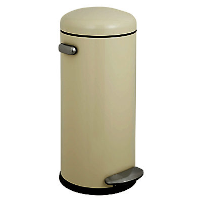 simplehuman Retro Round Pedal Bin, 30L Cream simplehuman Retro Round Pedal Bin, 30L Cream